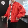Áo khoác bé trai màu đỏ nam phiên bản Hàn Quốc xu hướng 2018 mùa thu hoang dã phong cách Harajuku bf sinh viên đẹp trai đồng phục bóng chày lỏng lẻo áo bomber nam
