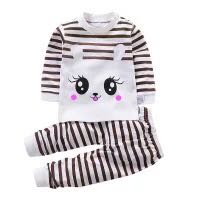 Coffee6 Months 7 Baby girl One baby Autumn trousers Autumn clothes suit 0 One 1-2-3 year winter Korean version tide pure cotton clothes virgin boy