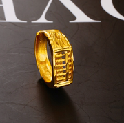 Nhẫn mạ vàng nam nữ và bàn tính vàng mở điều chỉnh Việt Nam vàng cát giả vàng 999 không phai