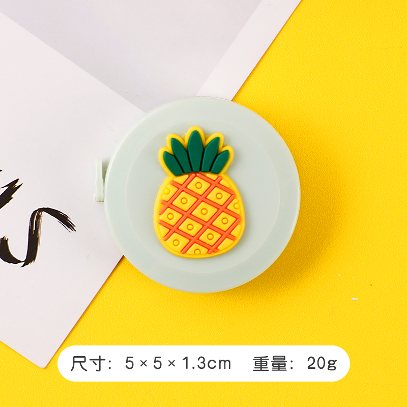 Pineappleruler Small tape measure Mini With you portable 1.5 Mipi ruler lovely Measure waist circumference bust Three circumference Soft ruler clothes ruler