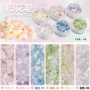 Đồ trang sức móng tay sequins marshmallow kem móng tay bột móng tay nhãn dán móng tay công cụ kit 6 màu móng tay cung cấp đèn led làm nail