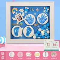 Европейская фоторама с твердым деревом + синяя краска + (двойная грязь)