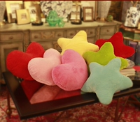 Ngôi sao lớn năm cánh sao đệm tình yêu hình trái tim gối sáng tạo đồ chơi sang trọng gối cưới nam giới và phụ nữ món quà sinh nhật gối tựa lưng văn phòng