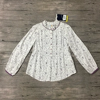 Cô gái cotton dài tay áo sơ mi nhỏ trẻ em bông lớn cotton phần mỏng hoa kem chống nắng dài tay mùa hè đặc biệt thời trang bé trai