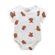 Baby tam giác hakama leo núi phù hợp với jumpsuit mùa hè Em bé xì hơi quần áo ngắn tay cotton quần áo sơ sinh - Áo liền quần