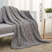 Cộng với giải phóng mặt bằng sinh thiết gai nhau chăn mặt cashmere chăn + Leisure chăn đan Bắc Âu chăn ngủ trưa chăn - Ném / Chăn