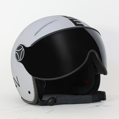 Matt White Black Visor ( L)