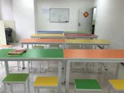 Thượng Hải nội thất bàn tiếp tân học sinh bàn ghế thảo luận kết hợp máy tính nghệ thuật đào tạo ngoài trường mẫu giáo bàn - Nội thất giảng dạy tại trường