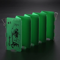 Зелёные четырёхсезонные ветрозащитные экраны (9 шт.)