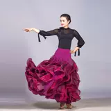 Новая современная танцевальная юбка для взрослого вальсинговых танцевальных танце