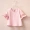 Kava trẻ em quần áo cô gái T-Shirt 2018 mùa xuân và mùa hè mới nữ bé màu rắn trumpet tay áo áo trẻ em áo sơ mi áo khoác công sở