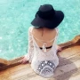 Áo tắm chống nắng váy bikini phối cảnh bãi biển áo bãi biển kỳ nghỉ bãi biển lớn backless bãi biển chống nắng openwork - Bikinis bikini đi biển đẹp 2020 kín đáo