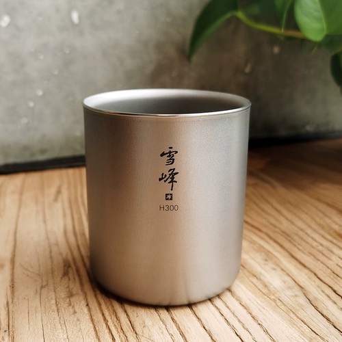 Японская металлическая двухэтажная ручка со стаканом для кемпинга, защита от ожогов