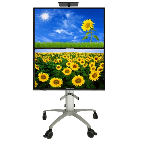 55 -INCH Вверх и вниз по двойной экране жидкокристально -телевизионной видеоконференции видеоконференция Двойная экрана для телевизора