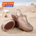 Giày Có Lỗ Chống Trơn Trượt Cho Nữ Thời Trang Bao Đầu Đế Mềm Đi Biển Jelly Sandal 2023 Giày Đi Mưa Đế Dày Mới mua dép đi biển 