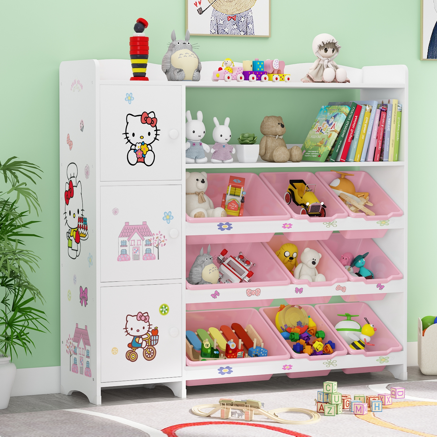 шкафчик для игрушек для ребенка