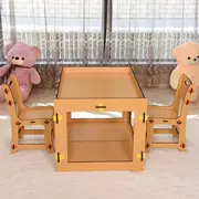 Bộ bàn ghế mẫu giáo bằng gỗ cho trẻ em đa chức năng viết tranh đồ chơi xây dựng khối lưu trữ trò chơi trẻ em bàn ghế - Phòng trẻ em / Bàn ghế