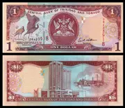 New UNC Trinidad và Tobago 1 đô la tiền giấy tiền giấy nước ngoài tiền nước ngoài ngoại tệ
