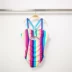 Balabala Girls One Piece Swimsuit 2020 Summer New Kids Rainbow Swimming Dress with Hood 27672200213 - Đồ bơi trẻ em Đồ bơi trẻ em