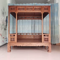 Кровати на полках вяза, сплошная кровать для кровати, кровать, кровать и завтрак, гостиничный клуб, свадебная кровать принцесса кровать китайский антикварный обычай можно настроить