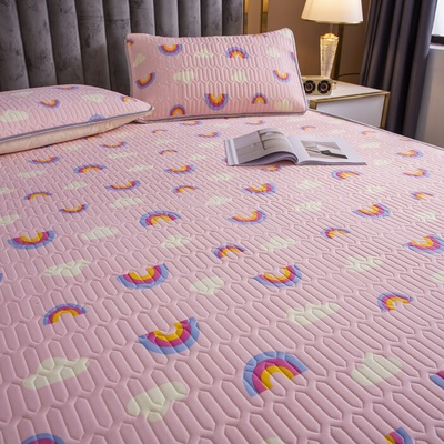 冰丝纯天然乳胶席单人双人可折叠可水洗三件套