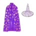 Halloween trẻ em người lớn phù thủy Gel áo choàng nam mẫu giáo nữ trình diễn trang phục ảo thuật gia áo choàng phù hợp với 