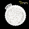7mm white sugar beads【85G】