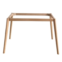 Bàn ghế gỗ tùy chỉnh bàn học máy tính bàn chân gỗ rắn chân gỗ với khung kích thước lớn phụ kiện bàn chân bạch đàn - FnB Furniture chan ban