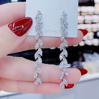 Серьги серебряной пшеницы