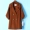 Chiết Giang N 2018 quần áo mùa đông sản phẩm mới mẫu nữ ~ áo hai dây đầy đủ áo len hai mặt áo khoác 826 áo bò nữ đẹp
