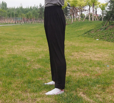 Quần nam modal cây ra hoa trung niên cộng với chất béo XL thực hành quần Tai Chi quần áo quần Tai Chi quần mùa hè Cực lớn