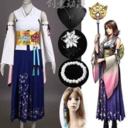 Final Fantasy 10 - Yuna thế hệ 1 - triệu tập trang phục cosplay nữ anime cos quần áo toàn diện - Cosplay