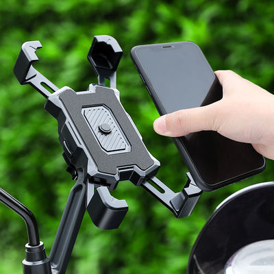 送外卖骑行专用手机架摩托车手机导航支架电动车电瓶车后视镜防震
