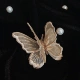 SUKEE C cổ điển Pháp trâm phong cách thêu thủ công bướm cổ điển phụ kiện pin - Trâm cài