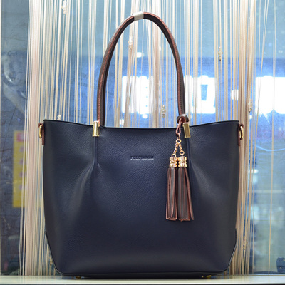 保罗维尊女包韩版单肩包女2017新款大包包时尚流苏斜跨购物袋4530