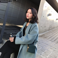 DALU STUDIO 2017 mùa thu và mùa đông mới của Hàn Quốc phiên bản của nhỏ áo len ngắn áo khoác nữ áo len