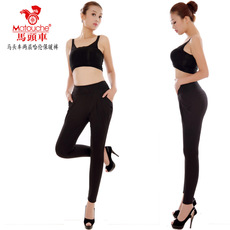 Кальсоны 马头车保暖裤女厚西藏牦牛绒二层哈伦加厚保暖裤靴棉裤小脚裤6963 Horsehead car