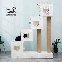 Кошки кошачья мебель шаг за шагом Деревянный кошачий гнездо кошка для кошачья стойка