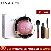 Lancer Blush 5g có thể được nướng bằng phấn rouge Làm sáng và sửa chữa phấn mắt trang điểm màu nude Gửi bàn chải chính hãng - Blush / Cochineal phấn má etude house