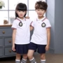 Mẫu giáo quần áo mùa hè ngắn tay phù hợp với đồng phục học sinh tiểu học Cao Đẳng Anh gió mùa hè trẻ em của lớp dịch vụ mô hình tùy chỉnh quần áo trẻ con