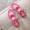 Mùa hè 2019 Giày cao gót màu hồng boho tình yêu hình trái tim màu sắc cá tính từ khóa đáy phẳng Giày sandal nữ - Sandal sandal nữ đi học