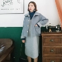 [Twin City] Cả tích cực và tiêu cực! Một loạt các kết hợp 80 áo len ngắn hai mặt len ​​+ váy vest áo khoác uniqlo nữ
