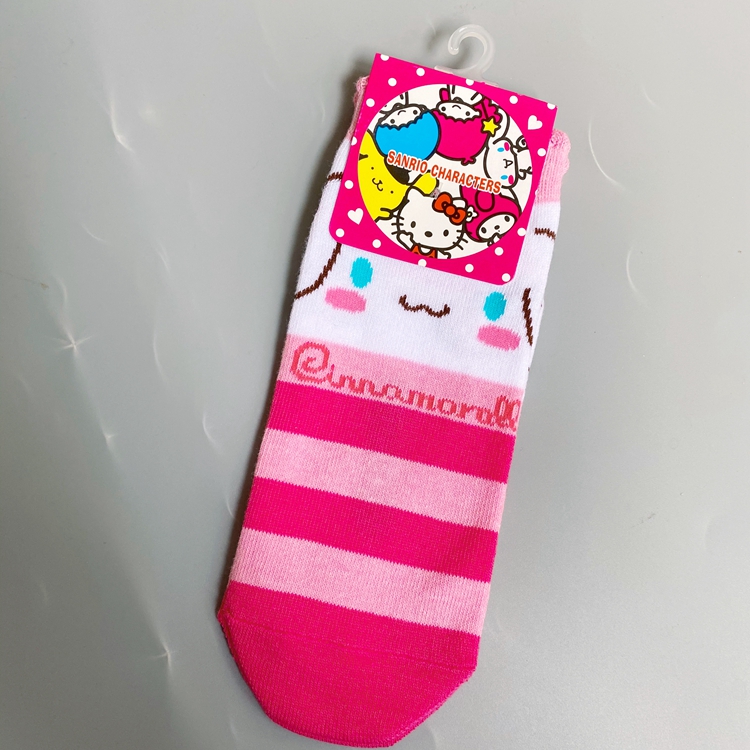 Pink Striped Dog4 double free shipping foreign trade girl solar system Spring and summer melody Cartoon PC dog Straight board Socks lovely Soft sprout sanrio