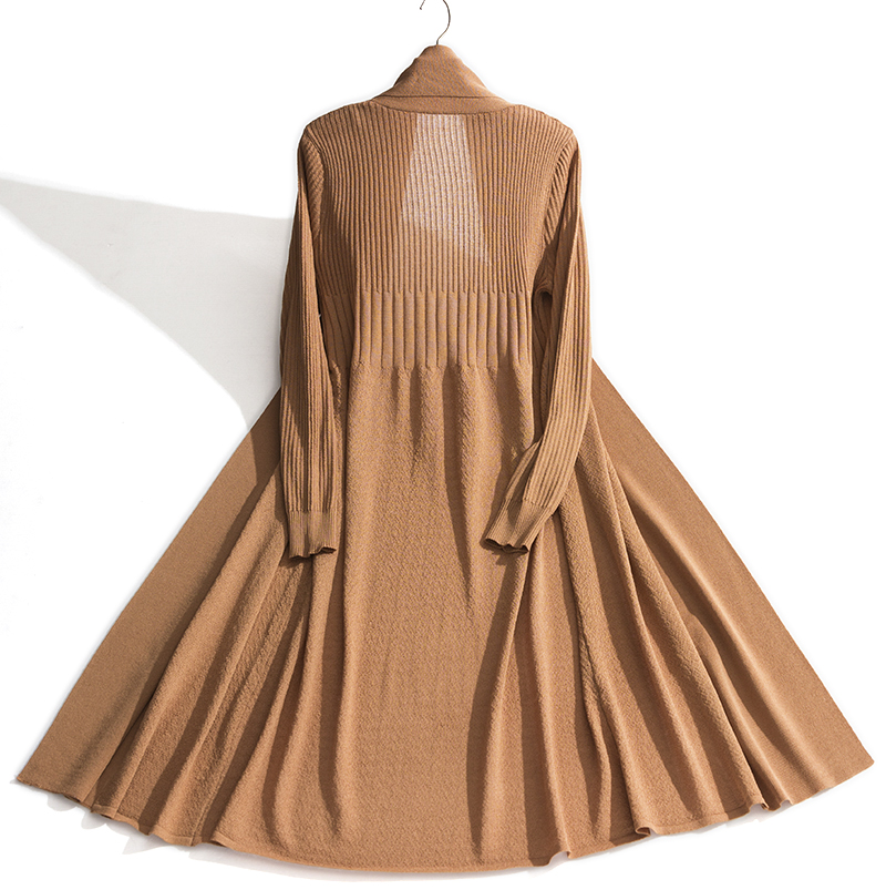 CaramelKorean version Long sleeve easy Ice silk Air conditioning clothes female Cardigan Sweater Medium and long term Show thin Outside Sunscreen Thin tide