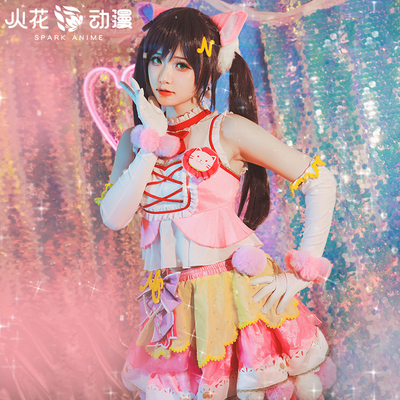 taobao agent Spark anime lovelive cat double ponytail cos cos Tonjo street machine singing clothes cute cosply clothing
