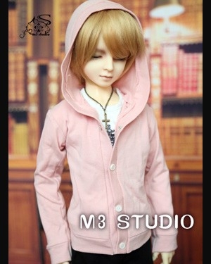 taobao agent M3/SD doll/bjd baby clothes men's leather jacket jacket T -shirt set 70cm3 4 points spot spot MSH044