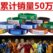 2018 World Cup vòng đeo tay Nga Argentina Tây Ban Nha Đức Hà Lan trang trí bóng đá kỷ niệm trang sức