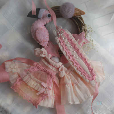 taobao agent OB11 pink group beauty jet pig doll clothing GSC clay doll clothing bjd12 points baby clothing Aya Ya Yao