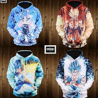 Dragon Ball Tôn Ngộ Không Áo Len Anime Quần Áo Nam Dragon Ball Siêu Áo Khoác Mùa Thu Siêu Saiyan Vegeta Set Head áo hoodie nam cao cấp