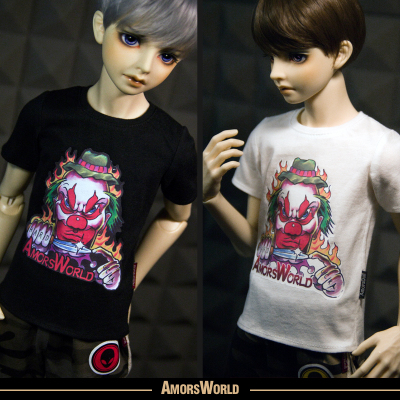 taobao agent AMORS brand BJD doll clothes tide brand men's SD17 size 3 points uncle T -shirt printing T -shirt